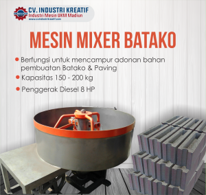 mesin mixer batako